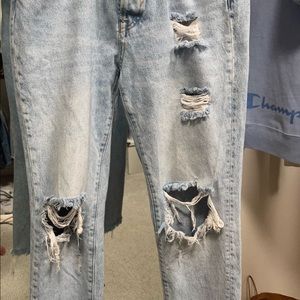 ripped mom jeans